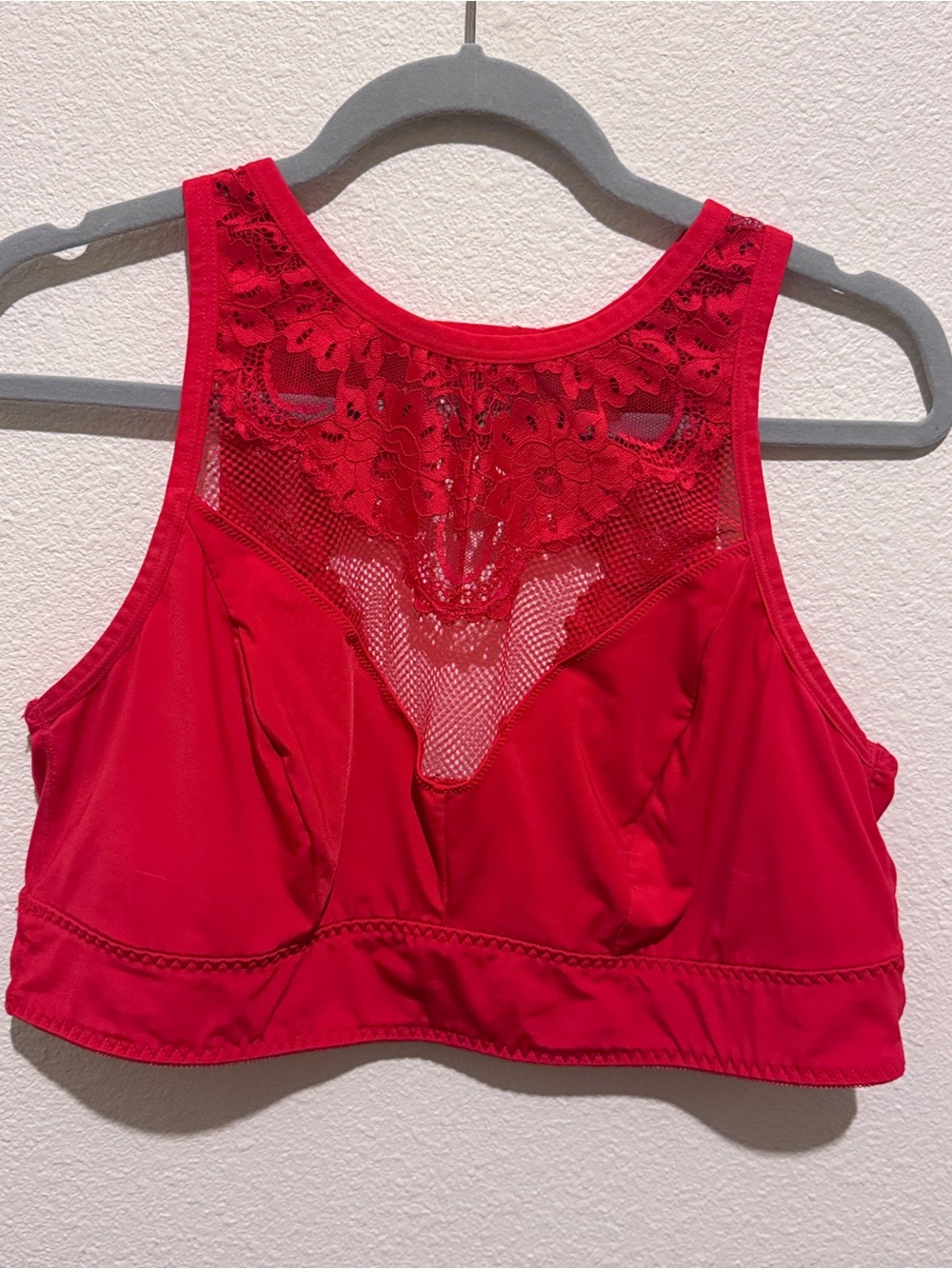 torrid Red Lace-Back High-Neck Bralette